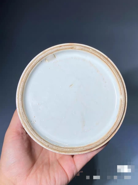 古玩陶瓷清光緒 五彩庭院仕女嬰戲圖紋觀音瓶真品鑒賞圖