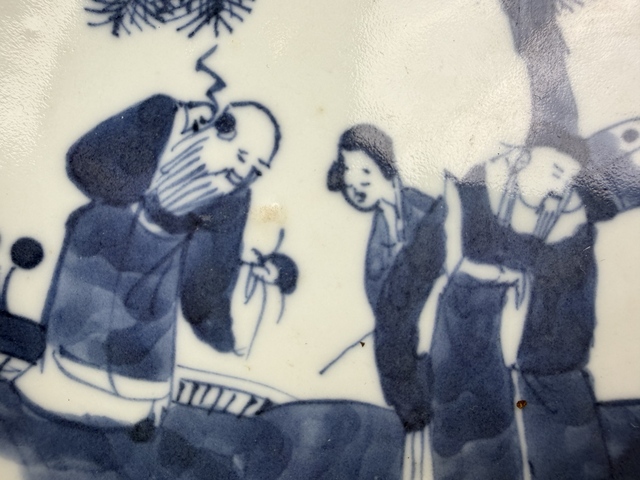 古玩陶瓷晚清·青花福祿壽三星盤拍賣，當前價格0元