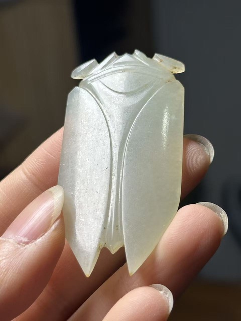 古玩玉器漢·八刀玉蟬拍賣，當前價格45000元