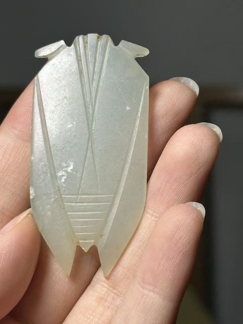 古玩玉器漢·八刀玉蟬拍賣，當前價格45000元