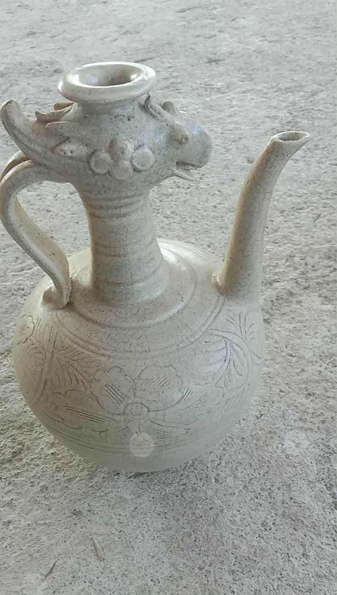 古玩陶瓷鳳首執(zhí)壺真品鑒賞圖