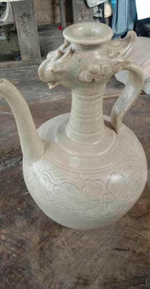 古玩陶瓷鳳首執(zhí)壺真品鑒賞圖