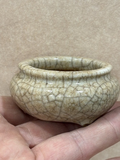 古玩陶瓷哥釉爐真品鑒賞圖