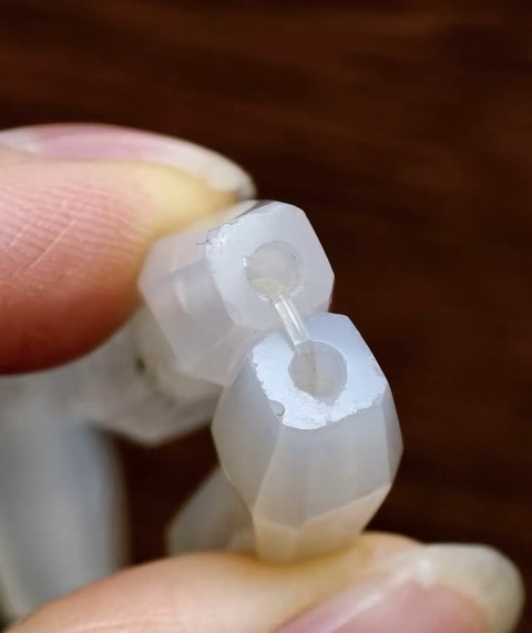 古玩玉器天然瑪瑙珠串真品鑒賞圖