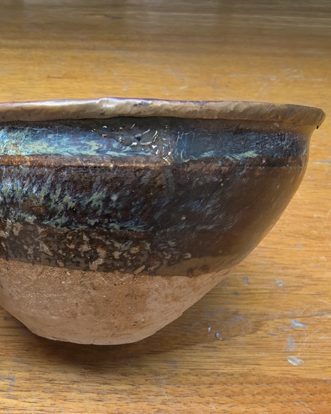 古玩陶瓷吉州窯窯變釉茶盞真品鑒賞圖