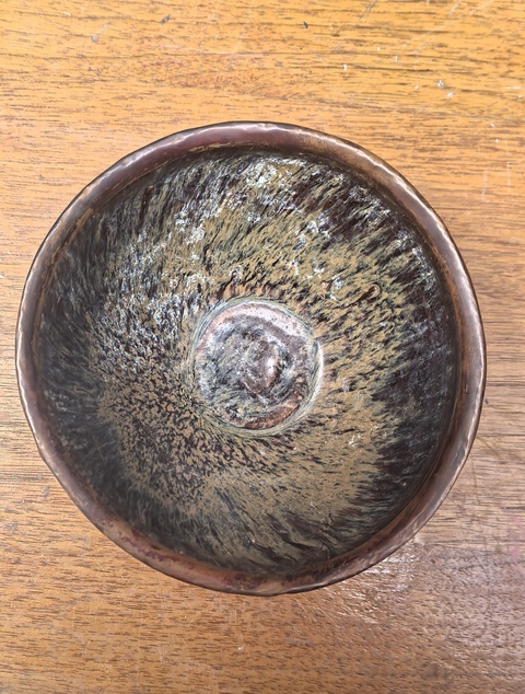 古玩陶瓷吉州窯窯變釉茶盞真品鑒賞圖