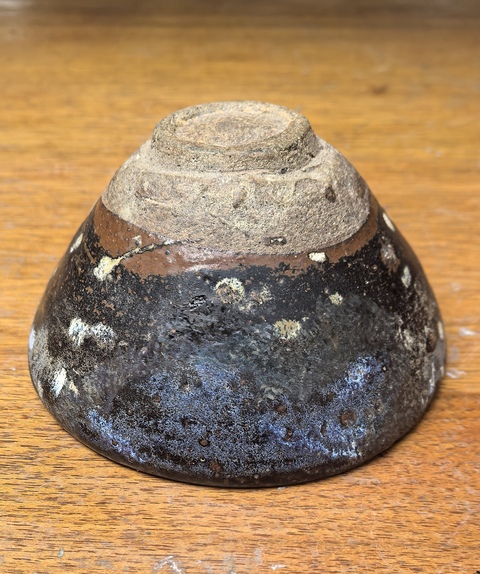 古玩陶瓷吉州窯窯變斑紋茶盞真品鑒賞圖