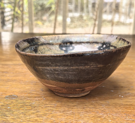古玩陶瓷吉州窯貼花茶盞真品鑒賞圖