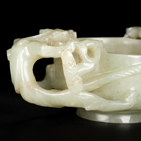 古玩玉器玉杯真品鑒賞圖