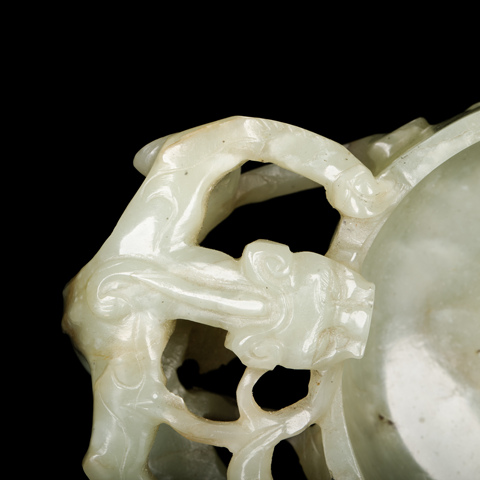 古玩玉器玉杯真品鑒賞圖