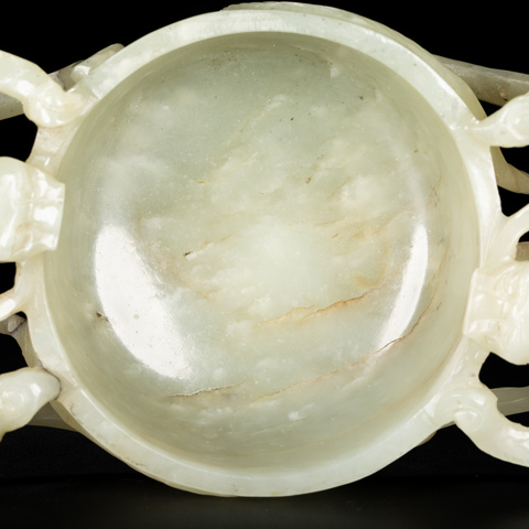 古玩玉器玉杯真品鑒賞圖