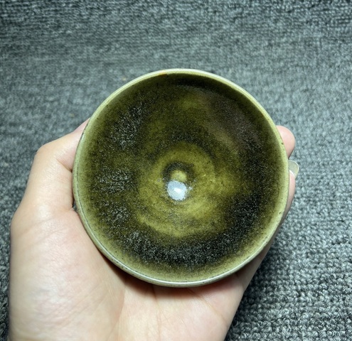 古玩陶瓷茶葉末釉建盞真品鑒賞圖