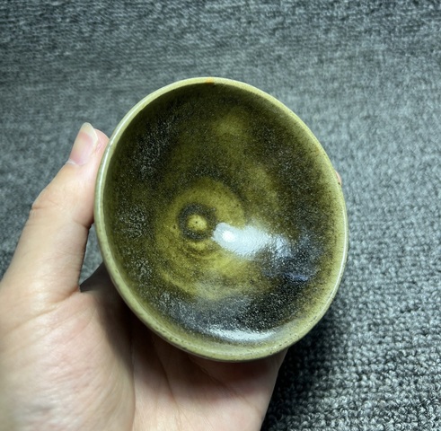 古玩陶瓷茶葉末釉建盞真品鑒賞圖