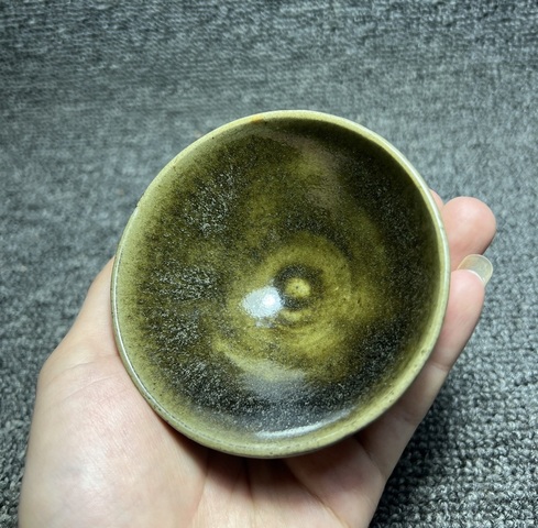 古玩陶瓷茶葉末釉建盞真品鑒賞圖