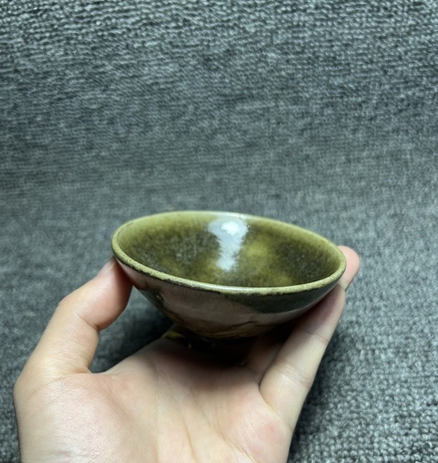 古玩陶瓷茶葉末釉建盞真品鑒賞圖