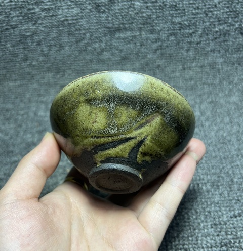 古玩陶瓷茶葉末釉建盞真品鑒賞圖