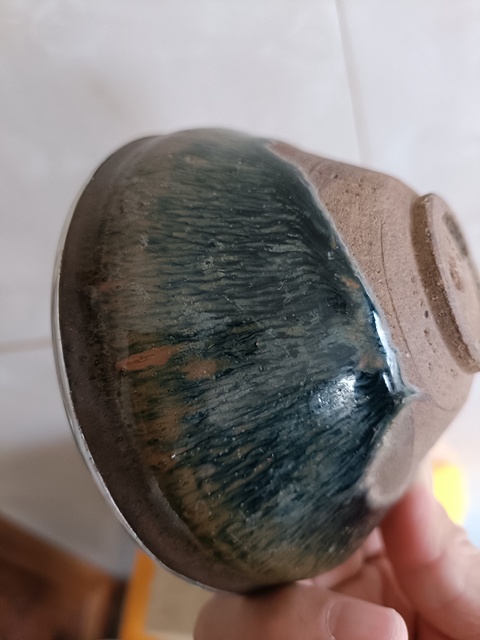 古玩陶瓷建窯兔毫束口盞真品鑒賞圖