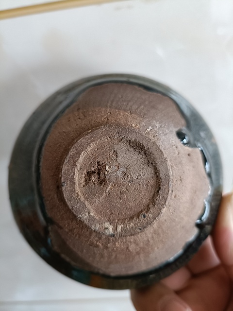 古玩陶瓷建窯兔毫束口盞真品鑒賞圖