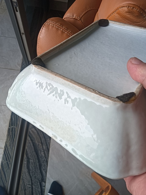 古玩陶瓷樓臺亭閣山水紋青花盤真品鑒賞圖