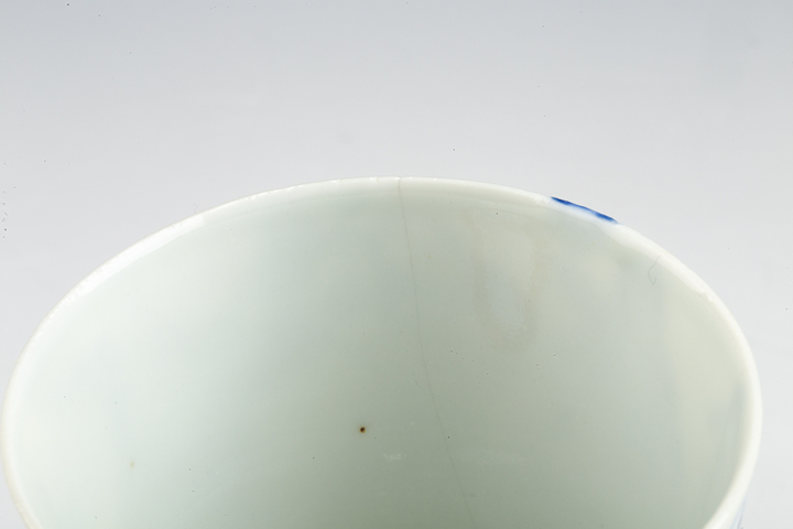 古玩陶瓷清晚·青花八仙人物紋杯真品鑒賞圖