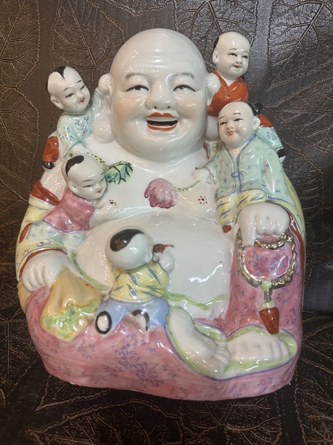 古玩陶瓷粉彩佛真品鑒賞圖