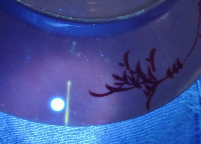 古玩陶瓷蓮池游禽滿池嬌粉彩盤真品鑒賞圖