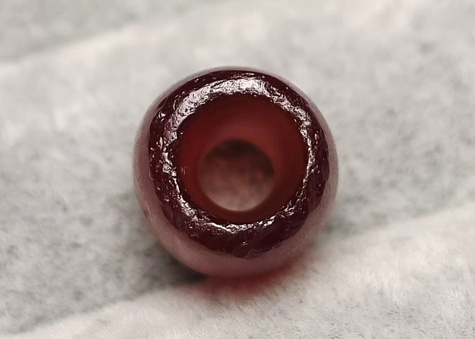 古玩玉器瑪瑙珠真品鑒賞圖