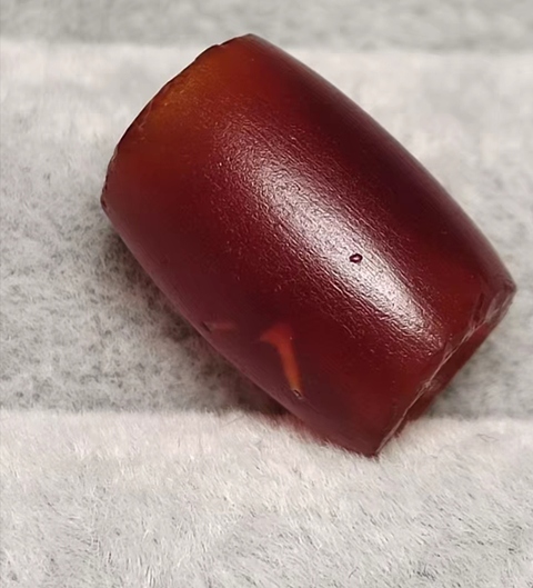 古玩玉器瑪瑙珠真品鑒賞圖