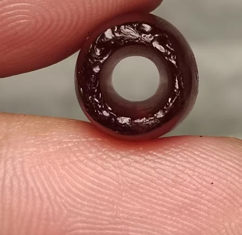 古玩玉器瑪瑙珠真品鑒賞圖