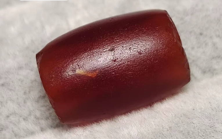 古玩玉器瑪瑙珠真品鑒賞圖