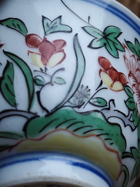 古玩陶瓷青花五彩杯真品鑒賞圖