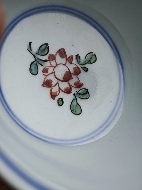 古玩陶瓷青花五彩杯真品鑒賞圖