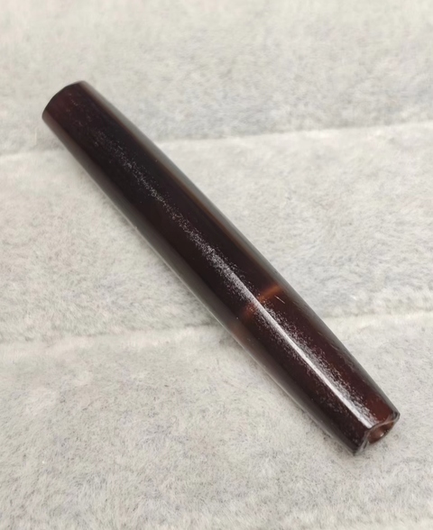 古玩玉器瑪瑙管真品鑒賞圖