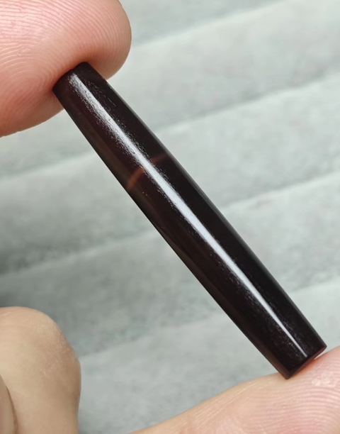 古玩玉器瑪瑙管真品鑒賞圖