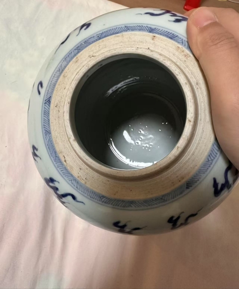 古玩陶瓷青花罐真品鑒賞圖