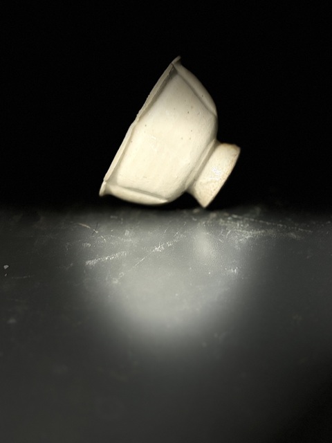 古玩陶瓷宋·花口刻花盞杯拍賣，當前價格2600元