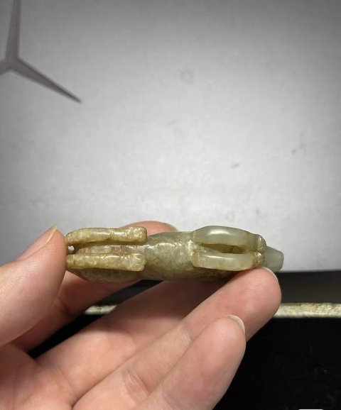 古玩玉器和田玉生肖狗擺件真品鑒賞圖