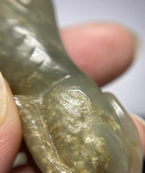 古玩玉器和田玉生肖狗擺件真品鑒賞圖