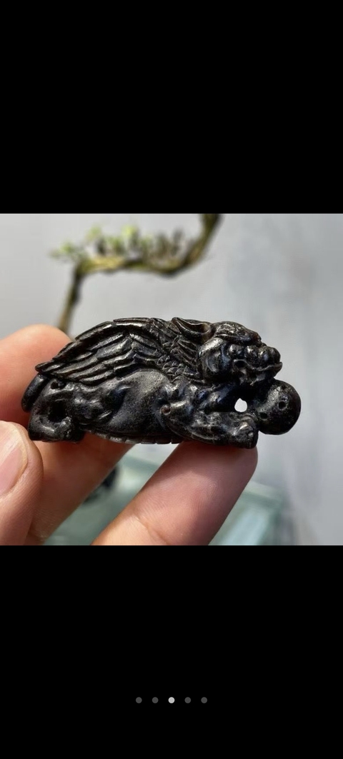 古玩雜項人工材質模鑄動物模型真品鑒賞圖