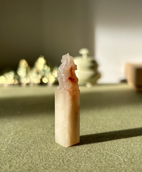 古玩雜項巴林石印章拍賣，當前價格66元