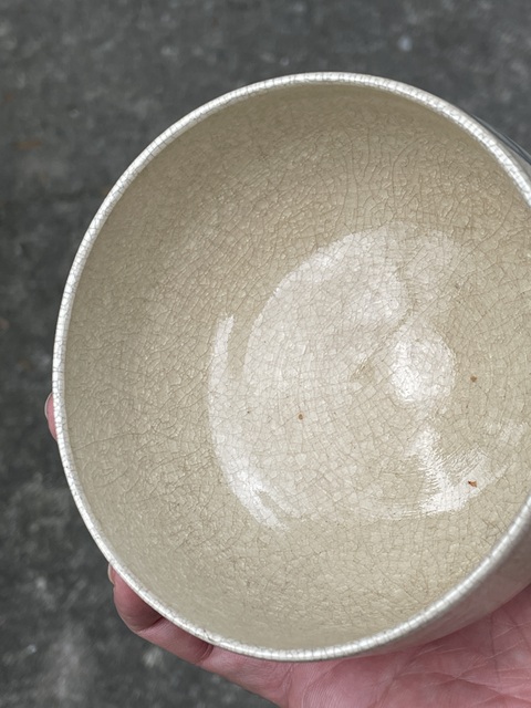 古玩陶瓷馬紋青花杯真品鑒賞圖