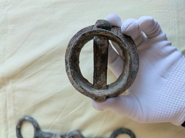 古玩銅器青銅馬車具真品鑒賞圖