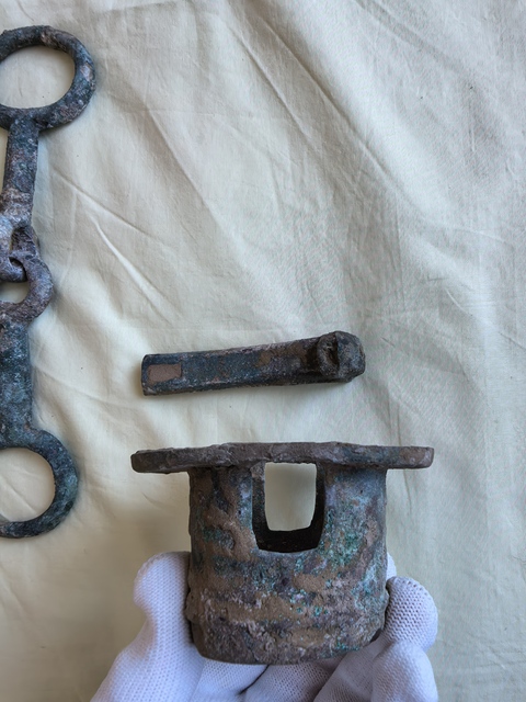 古玩銅器青銅馬車具真品鑒賞圖