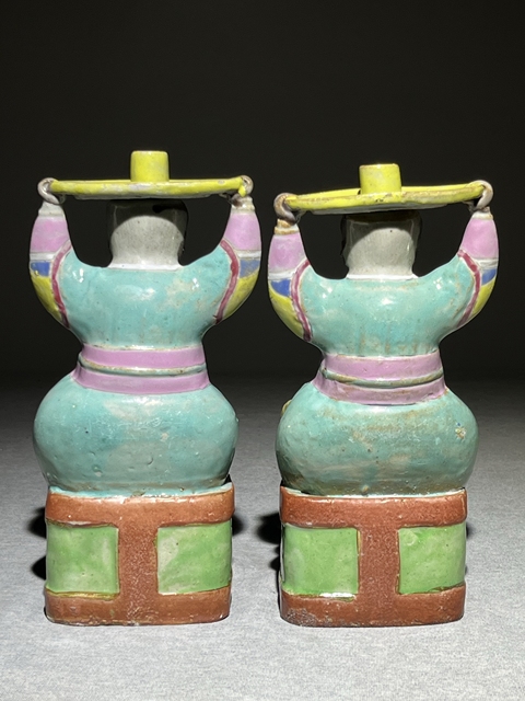 古玩陶瓷粉彩人物塑像拍賣，當前價格18000元