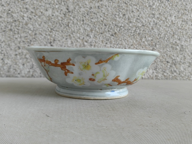 古玩陶瓷花卉詩紋碗拍賣，當前價格398元