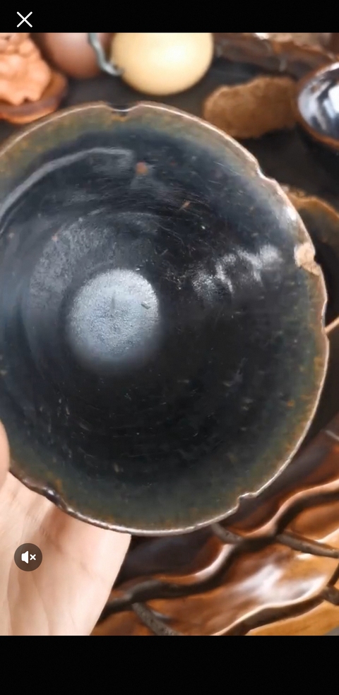 古玩陶瓷建窯系黑釉盞真品鑒賞圖