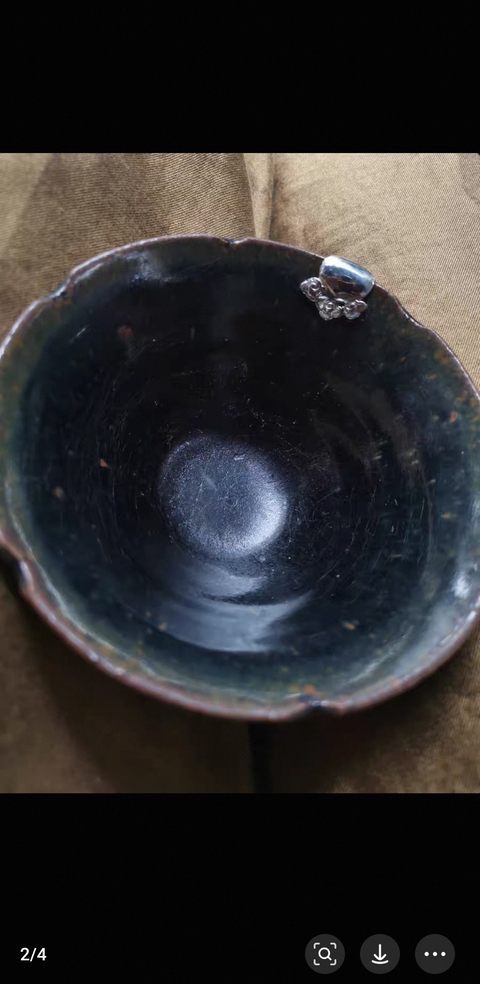 古玩陶瓷建窯系黑釉盞真品鑒賞圖