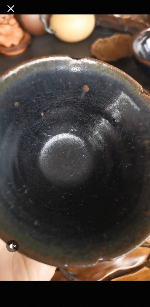 古玩陶瓷建窯系黑釉盞真品鑒賞圖