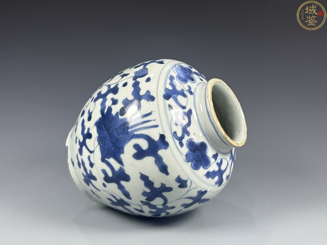 古玩陶瓷明晚期·青花纏枝蓮紋罐拍賣，當前價格0元