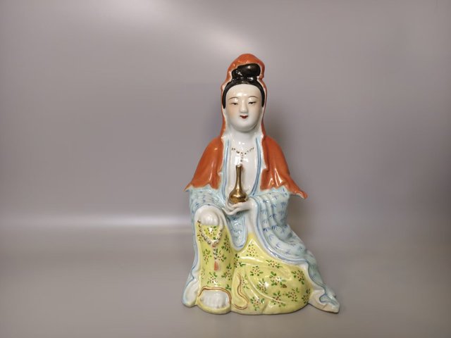 古玩陶瓷觀音真品鑒賞圖